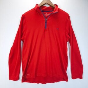 Southern Tide Tide To Trail 1/4 Zip Pullover Mens Medium Red Performance Stretch